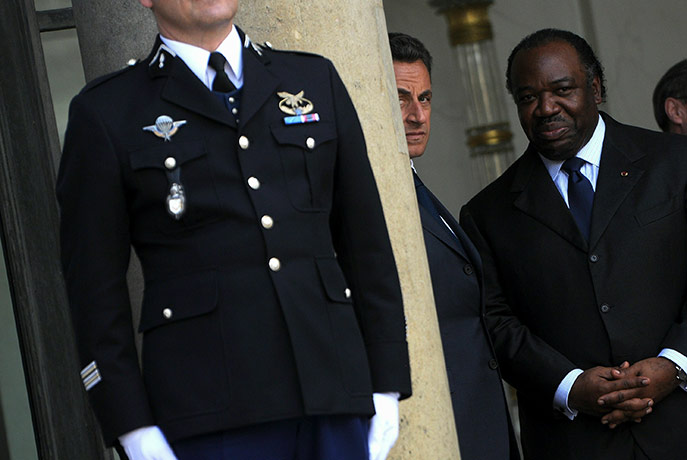 Bastille Day: Nicolas Sarkozy welcomes president of Gabon Ali Bongo Ondimba