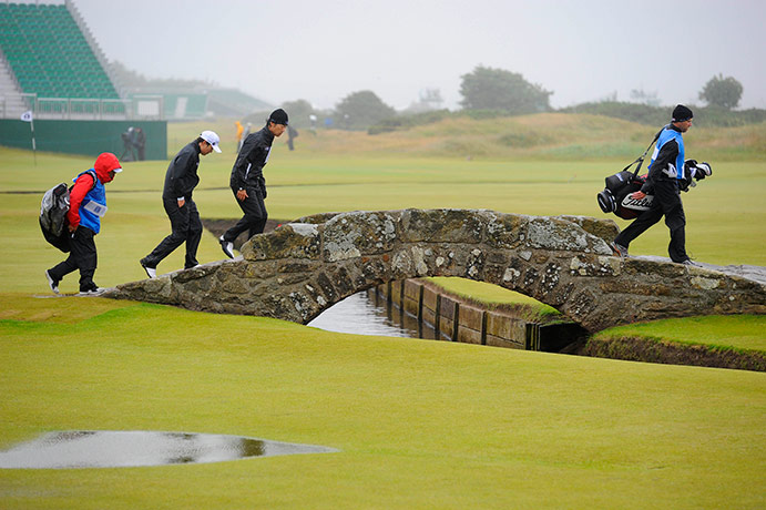 st andrews: Open Golf final practice