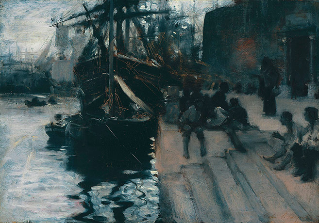 Sargent and the Sea: Wharf Scene by John Singer Sargent