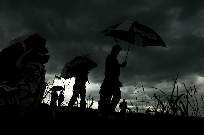 24 hours in pictures: St Andrews, UK: Lee Westwood of England