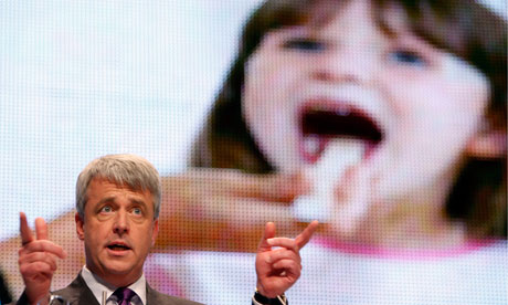 Andrew Lansley giving a speech