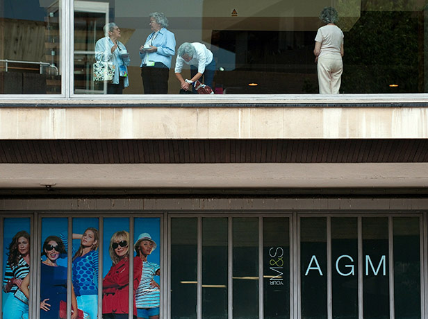 Week in Business: Marks and Spencer's shareholders at the Royal Festival Hall in London