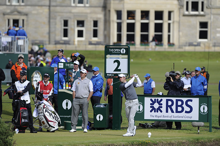British Open Saturday: Paul Casey tees off the 2nd