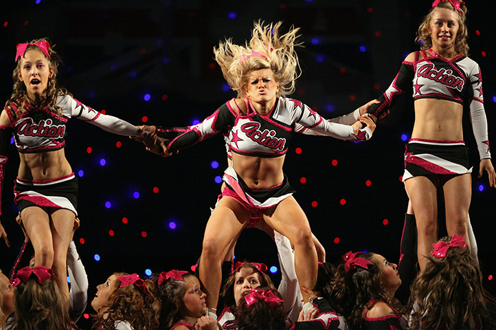 24 hours in pictures: Teams Participate In The International Cheerleading Championships