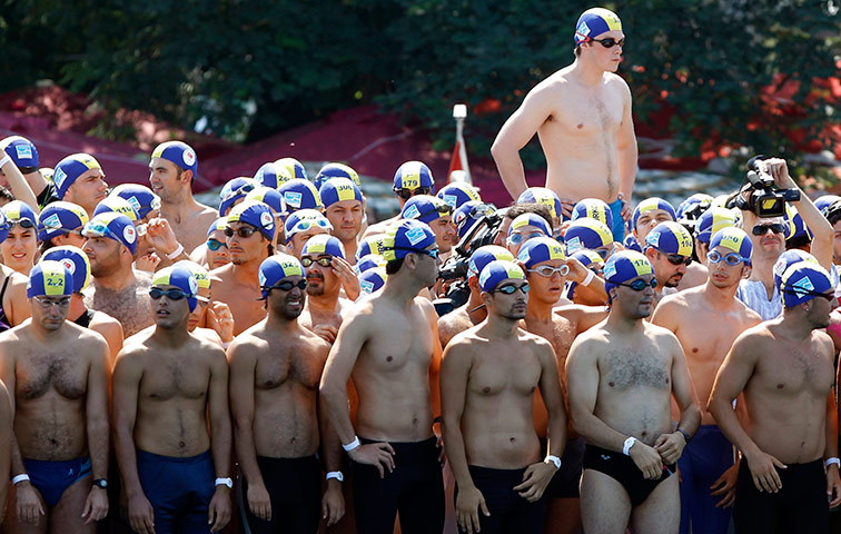 24 hours in pictures: Swimmers at the 22nd Bosphorus Cross-Continental Swimming competition