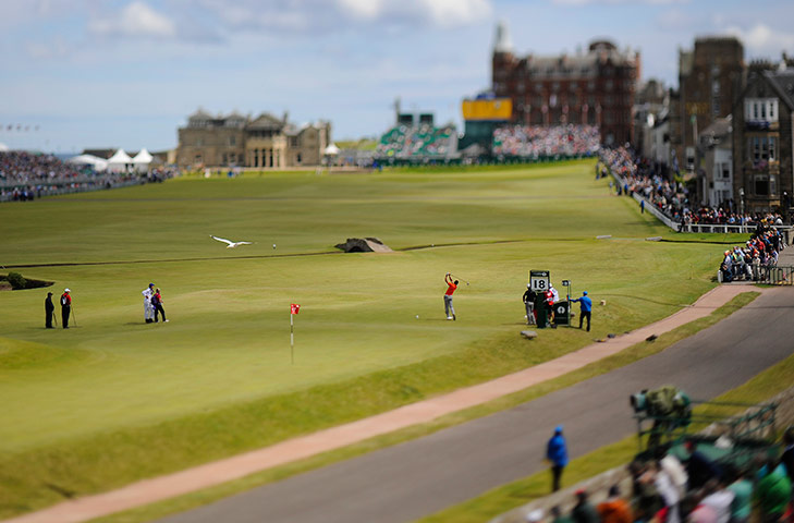 Open golf day four: Open Golf day four Alvaro Quiros