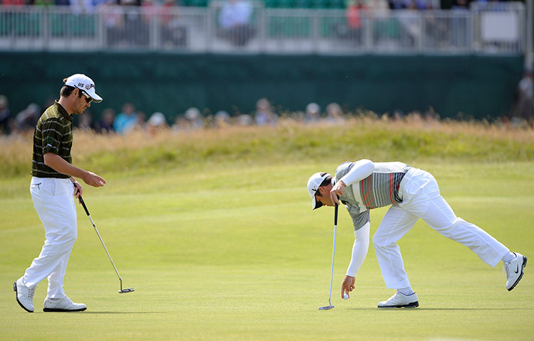 Open golf day four: Open Golf day four Oosthuizen and Casey