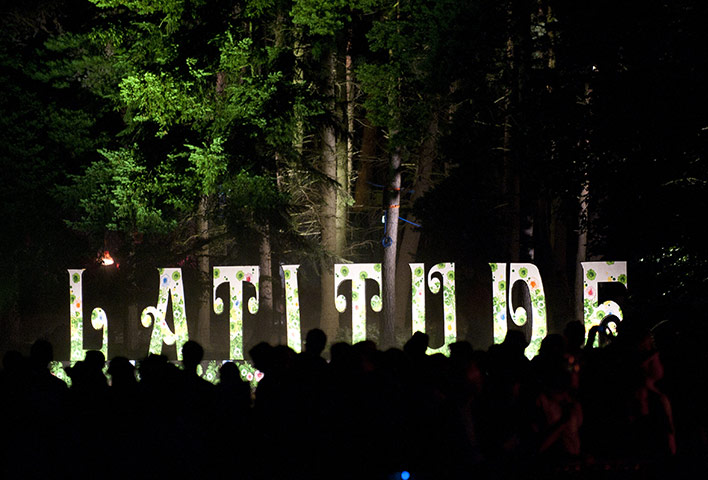 Latitude festival: The Latitude festival at night