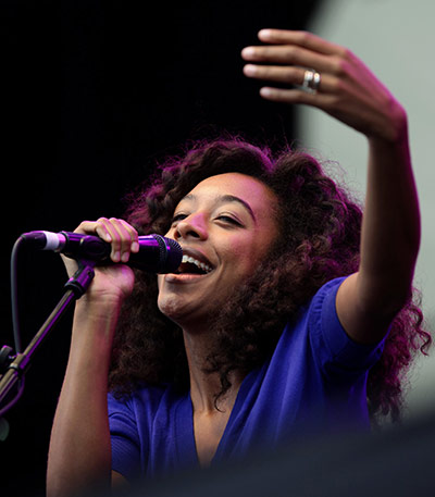 Latitude festival: Corinne Bailey Rae performing on the Obelisk Stage