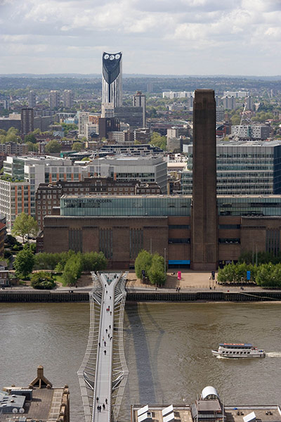 Strata: the skyscraper from the Millennium Bridge