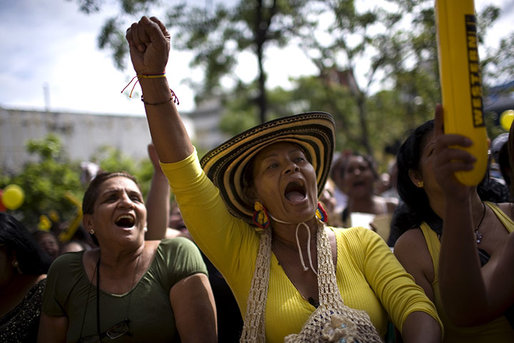 24 hours in pictures: Caracas, Venezuela: A concert in celebration of Colombia's Independence day