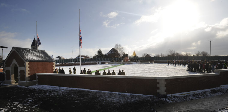 Fromelles: An unknown First World War soldier is buried at Pheasant Wood cemetery