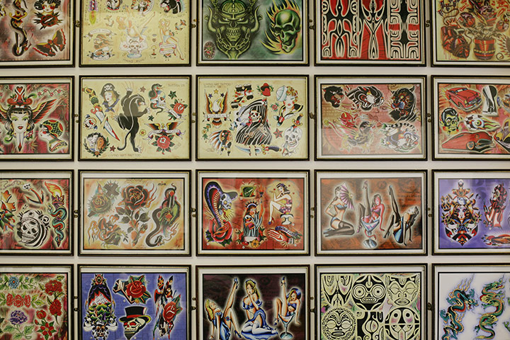 Woody's Tattoo Studio: A wall of inspiration for those who are undecided