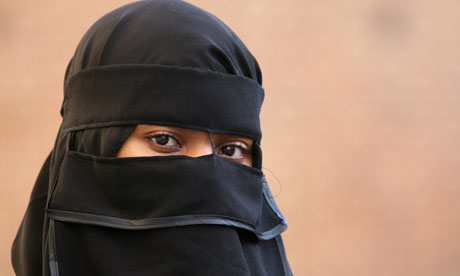Woman in Muslim attire