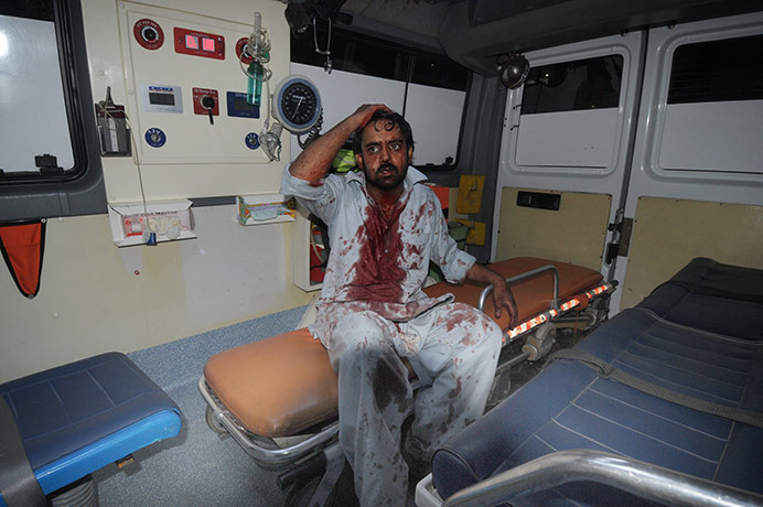 Lahore bombings: suicide bomb attacks at a shrine in Lahore