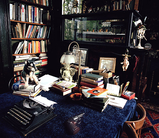 Beryl Bainbridge: Beryl Bainbridge's desk at her home in Camden Town