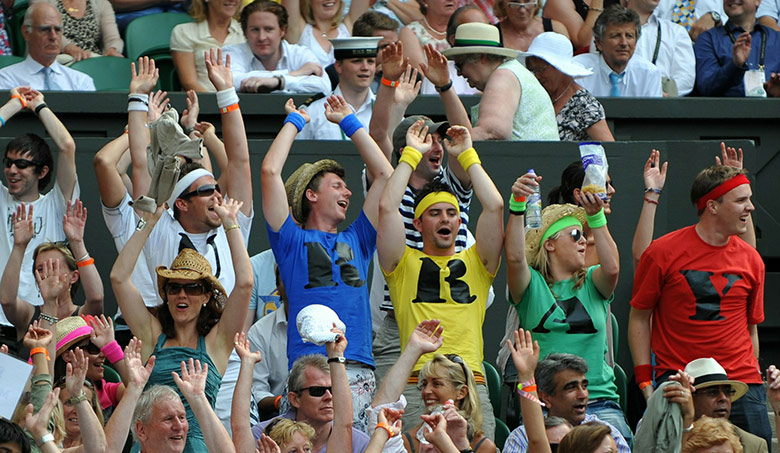 Murray Mania: Fans of Britain's Andy Murray take part
