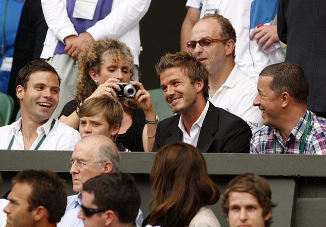 tennis: David Beckham
