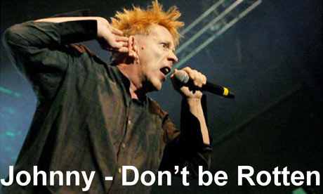 Johnny Rotten leeds protest