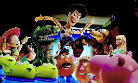 Woody and friends celebrate Toy Story 3's romp to the top of the boxoffice