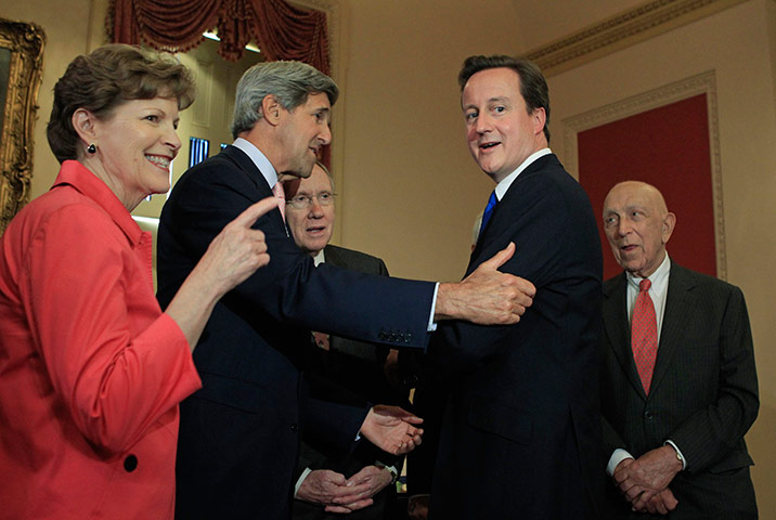 Cameron update: Prime Minister David Cameron meets with US Senators on Capitol Hill