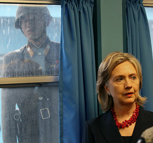 24 hours in pictures: Hillary Clinton in South Korea