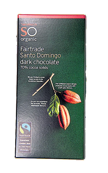 The test…Dark chocolate: chocolate