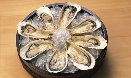 Oysters on ice