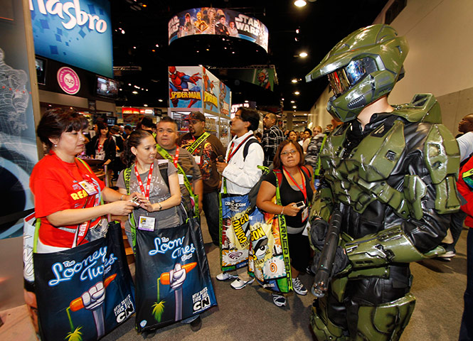 Comic-Con 2: Comic-Con attendee Chase Matthies, dressed as a character from 