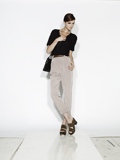 Line-up: Taupe and Black for Line-up