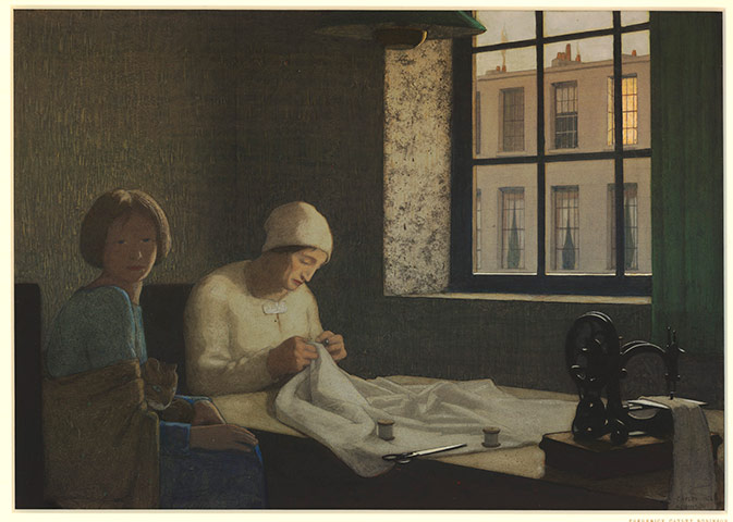 Frederick Cayley Robinson: The Old Nurse, 1926, by Frederick Cayley Robinson
