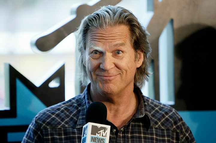 Comic Con: Actor Jeff Bridges in the MySpace & MTV tower during Comic-Con 2010