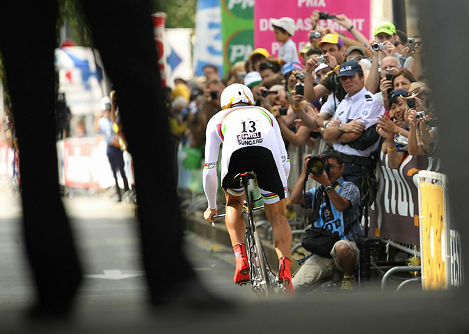 Tour de France time trial: Fabian Cancellara wins the time trial