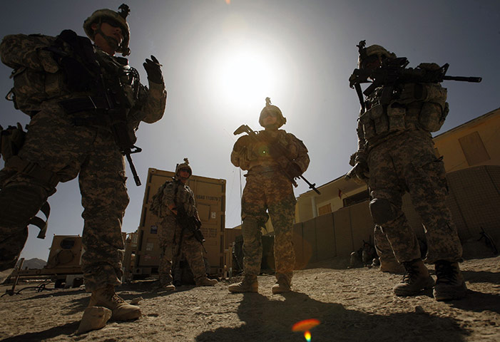 Afghanistan: 6 October 2009: Soldiers from the US Army's Charlie troop