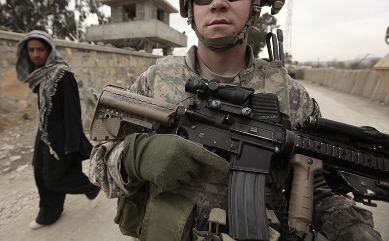 Afghanistan: 19 December 2009: A US Army soldier from Task Force Denali Platoon