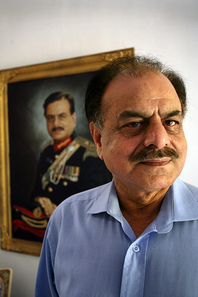Afghanistan: Lieutenant General Hamid Gul at his home in Rawalpindi