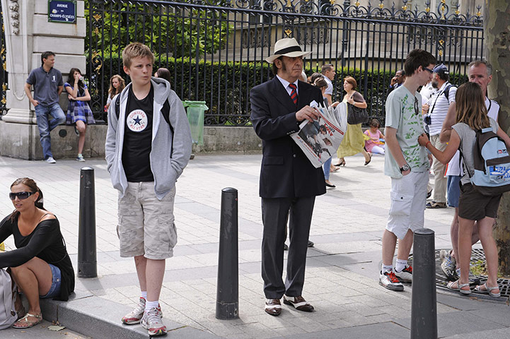 Tom Jenkins at the Tour: Waiting for the race on the Champs Elysees