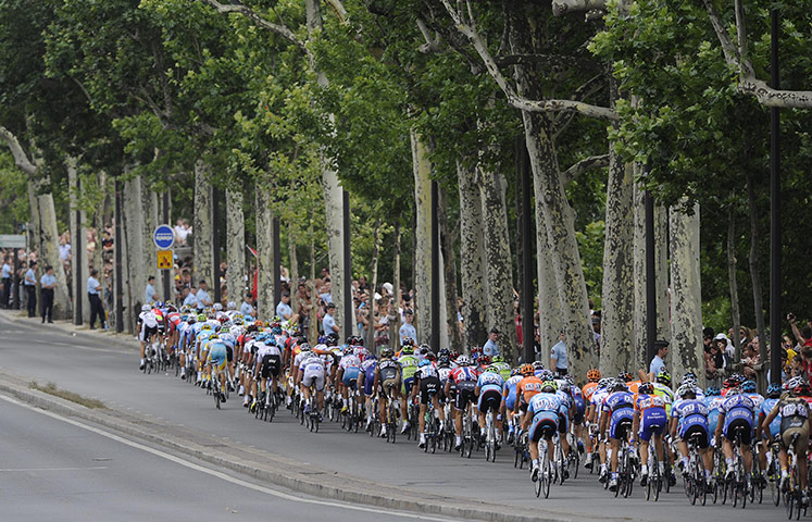 Tom Jenkins at the Tour: The peloton makes its way along the banks of the River Seine