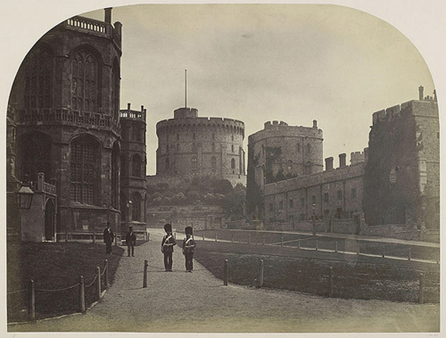 Chedworth Roman villa: Windsor Castle, the Round Tower, 1860, by Roger Fenton