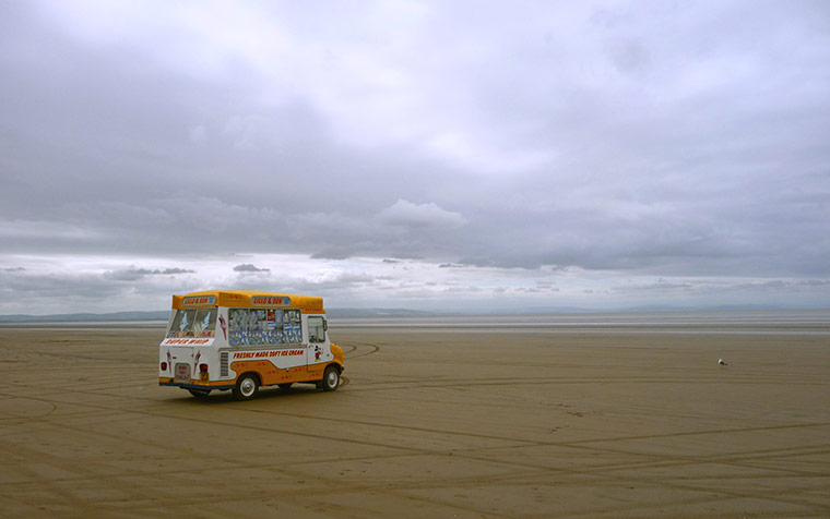 Weekend: A windy day at Burnham On Sea by Andrew Wood