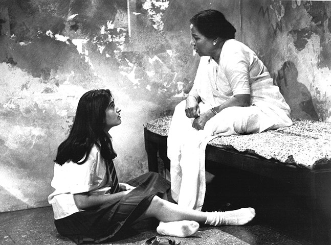 Tamasha Theatre Company: Mina Anwar and Charubala Chokshi in A Shaft of Sunlight in 1994