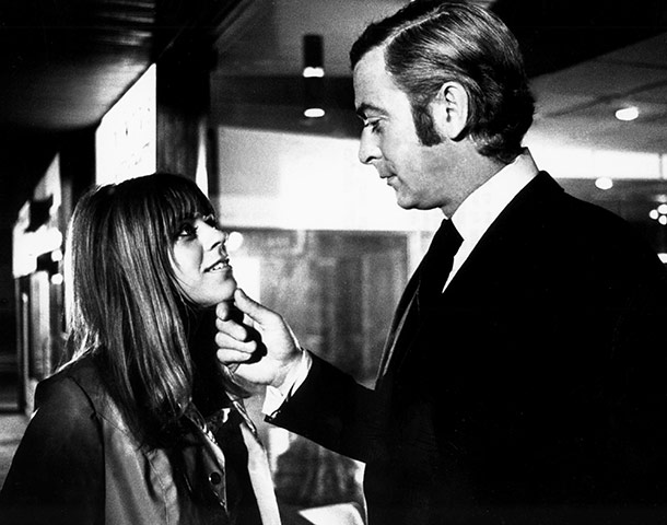 TV actors: Petra Markham and Michael Caine in Get Carter