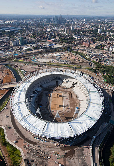 Olympic site: Stadium Roof Aerials_100721_005