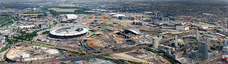 Olympic site: 100630_Olympic Park aerial panorama_065