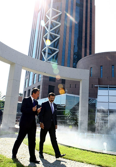 David Cameron on tour: 27 July: David Cameron and Rifat Hisarciklioglu