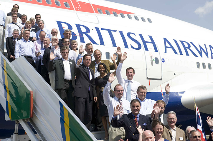 David Cameron on tour: 27 July: David Cameron and British business delegation