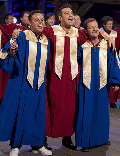 Celeb Style: Robbie: 'Ant and Dec Saturday Night Takeaway' Christmas Special
