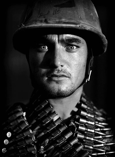 Afghan National soldiers: Afghan National Army soldier Ghulam Hidar, an ethnic Turkmeni