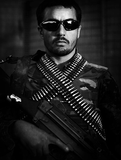 Afghan National soldiers: Afghan National Army soldier Aziz Ala, an ethnic Tajik from Badakhshan