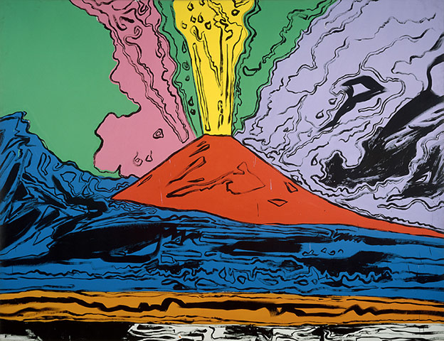Volcano exhibition: Vesuvius painting by Andy Warhol